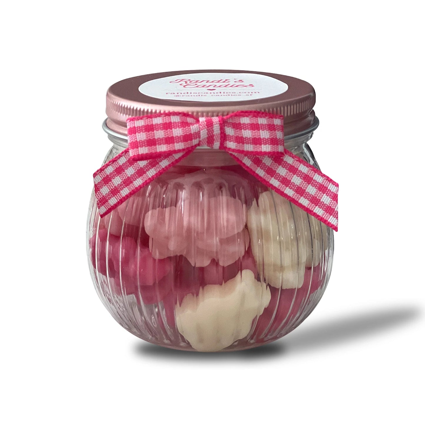 Mini Pretty in Pink Candy Jar | Luxury Pink Gummy Candy Gift