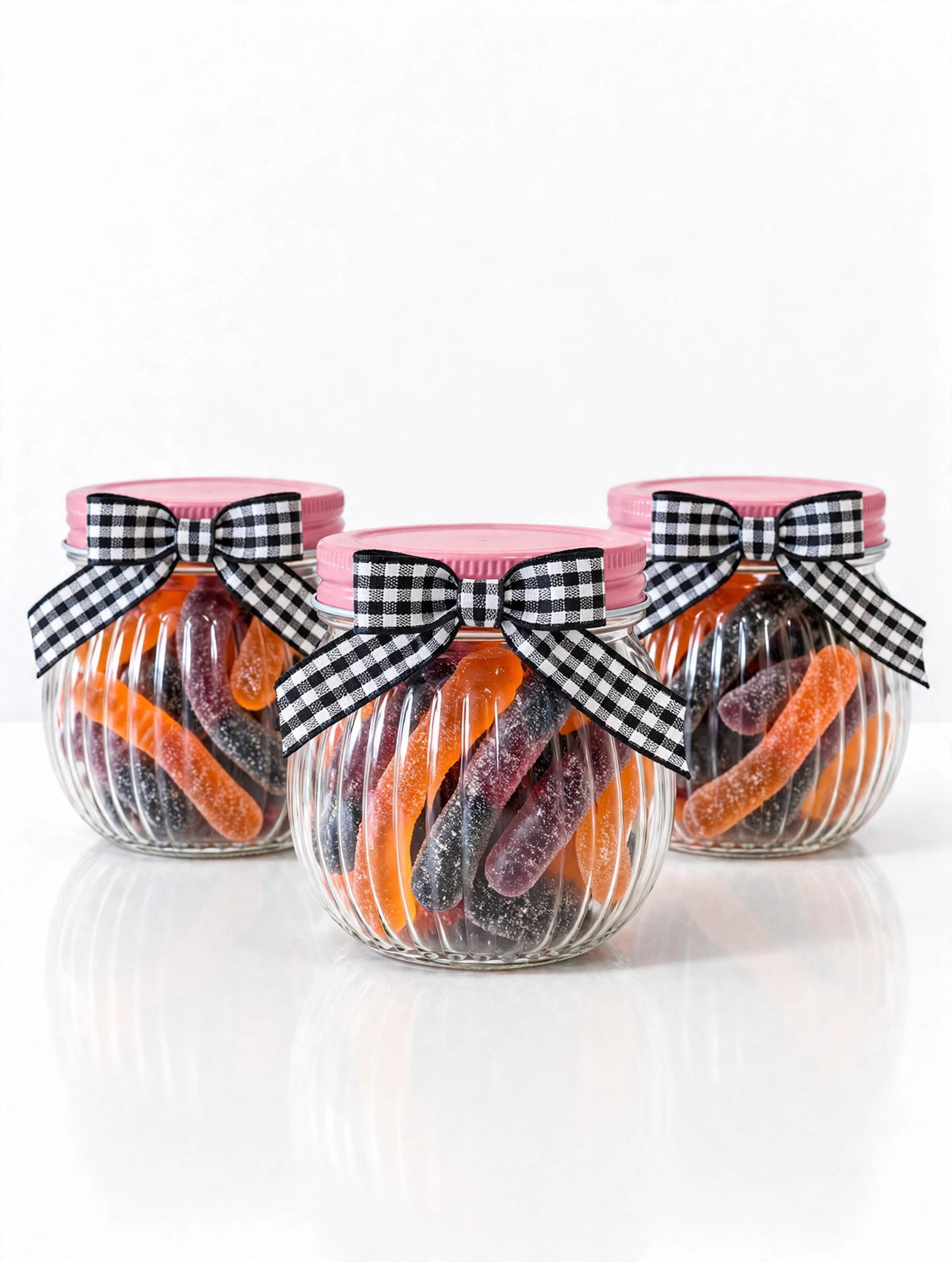 Mini Sweet & Sour Fall Gummy Worm Jar